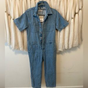 NWT Everlane The Supersoft Jean Coverall, Shallow Water, Sz 2
